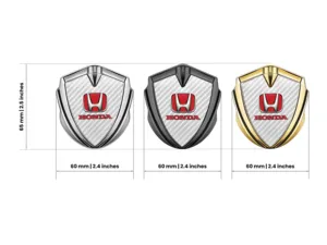 Honda Emblem Auto Abzeichen Renn Design Glänzend Finish
